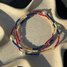 Load image into Gallery viewer, Multi coloured glass bead bracelets
