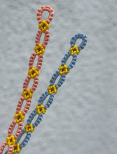 Load image into Gallery viewer, Sunflower chain thread bracelet (18 colour options available)