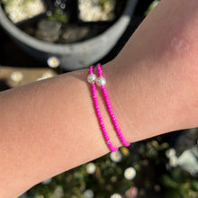 Load image into Gallery viewer, Set of 2 pink bead bracelets
