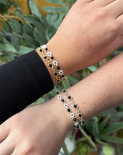 Load image into Gallery viewer, Black Elizabeth bracelet set of 2