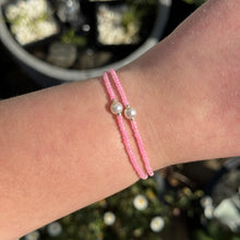 Load image into Gallery viewer, Set of 2 pink bead bracelets