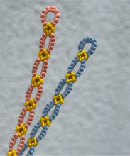 Load image into Gallery viewer, Sunflower chain thread bracelet (18 colour options available)