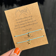 Load image into Gallery viewer, Tie on gold charm bracelets