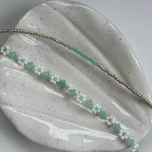 Load image into Gallery viewer, Gold bracelets with coloured accents (blues & greens)