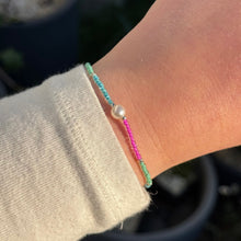 Load image into Gallery viewer, Multi coloured glass bead bracelet