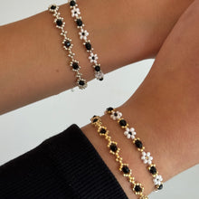 Load image into Gallery viewer, Black Elizabeth bracelet set of 2