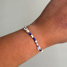 Load image into Gallery viewer, Flowers, pinstripe & mother of pearls