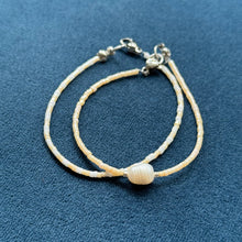 Load image into Gallery viewer, Peachy pearl glass bead bracelet set of 2