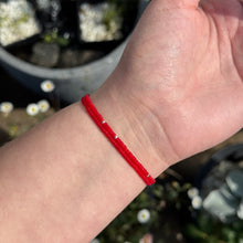 Load image into Gallery viewer, Set of 2 red bead bracelets