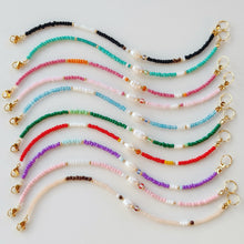 Load image into Gallery viewer, Freshwater pearl glass bead bracelets