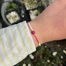Load image into Gallery viewer, Hot pink smiley face bracelet