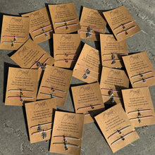 Load image into Gallery viewer, Tie on charm bracelets