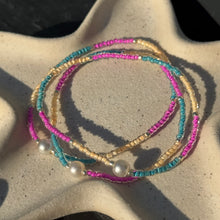 Load image into Gallery viewer, Multicoloured glass seed bead bracelets