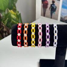 Load image into Gallery viewer, Daisy chain thread bracelet (12 colour options available)