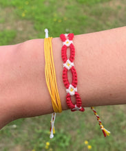 Load image into Gallery viewer, Daisy chain thread bracelet (12 colour options available)