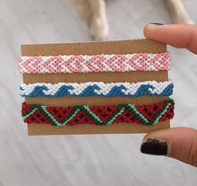 Load image into Gallery viewer, COLOURED heart bracelets (18 colour options available)