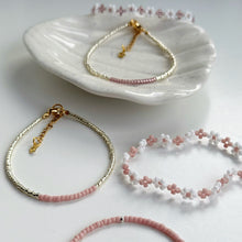 Load image into Gallery viewer, Rosey blush set of 2 bracelets

