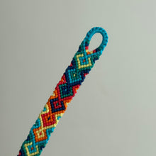 Load image into Gallery viewer, Multi coloured thread diamond bracelet
