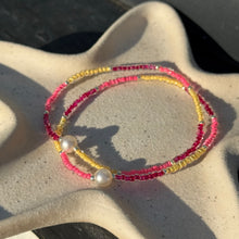 Load image into Gallery viewer, Multi coloured glass bead bracelets
