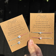 Load image into Gallery viewer, Tie on wish bracelets with letters
