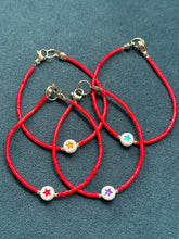 Load image into Gallery viewer, Red glass bead bracelets with star charms
