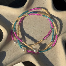 Load image into Gallery viewer, Multicoloured glass seed bead bracelets
