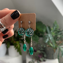 Load image into Gallery viewer, The Aaliyah dangle drop earrings in silver
