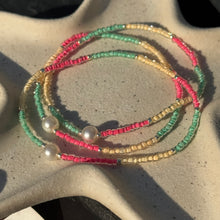 Load image into Gallery viewer, Multi coloured glass bead bracelets
