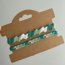 Load image into Gallery viewer, Turquoise blue bracelet set of 2
