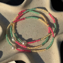 Load image into Gallery viewer, Multi coloured glass bead bracelets
