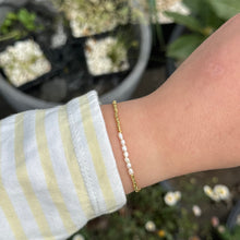 Load image into Gallery viewer, Dainty freshwater pearl stacking bracelet
