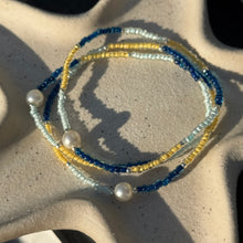 Load image into Gallery viewer, Multi coloured glass bead bracelets
