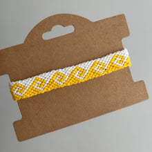 Load image into Gallery viewer, Sunny yellow greek wave bracelet
