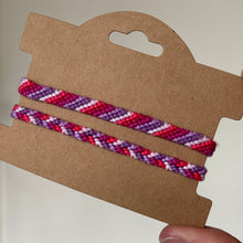 Load image into Gallery viewer, Pink &amp; purple bracelet set of 2
