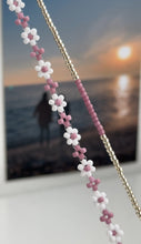 Load image into Gallery viewer, Gold bracelets with coloured accents (pinks, purples &amp; reds)
