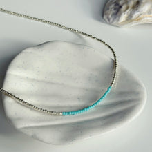 Load image into Gallery viewer, Gold and ocean blue necklaces
