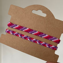 Load image into Gallery viewer, Pink &amp; purple bracelet set of 2
