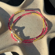 Load image into Gallery viewer, Multi coloured glass bead bracelets
