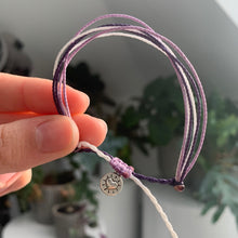 Load image into Gallery viewer, Lavender haze string bracelet

