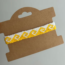 Load image into Gallery viewer, Sunny yellow greek wave bracelet
