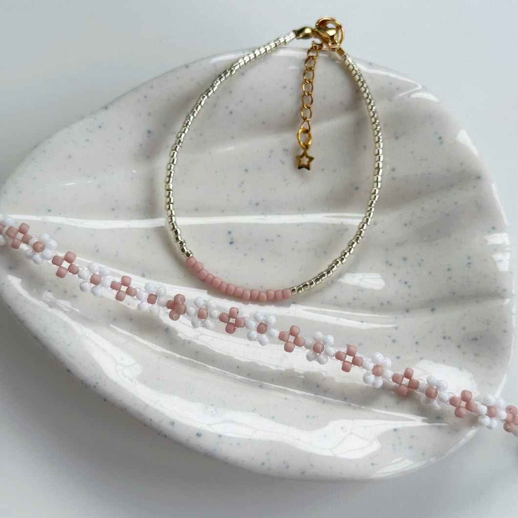Rosey blush set of 2 bracelets