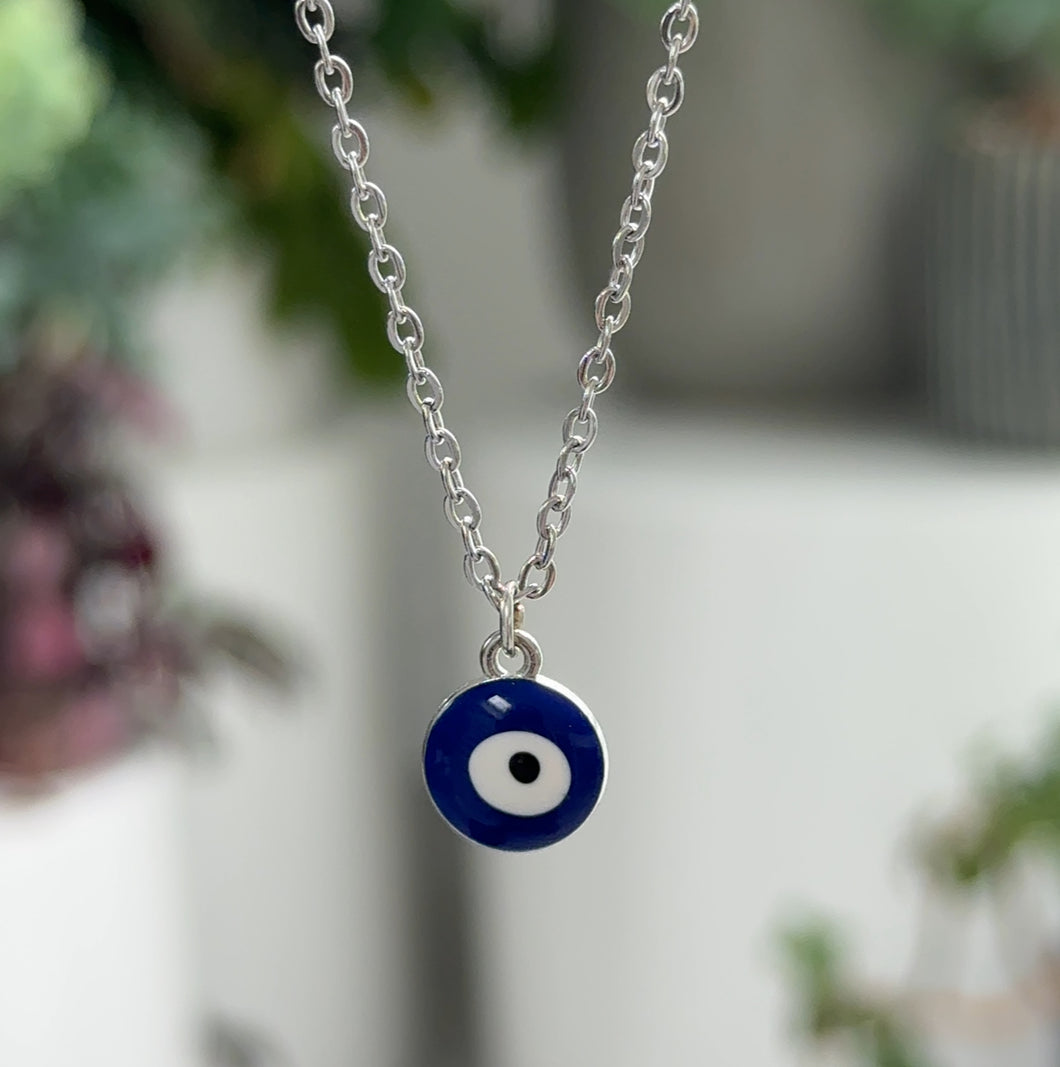 Evil eye charm necklace