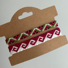 Load image into Gallery viewer, Watermelon wave bracelet set of 2
