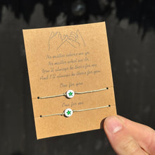 Load image into Gallery viewer, Tie on friendship bracelets with coloured stars

