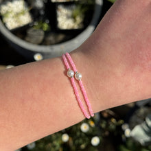 Load image into Gallery viewer, Set of 2 pink bead bracelets
