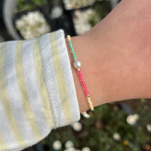 Load image into Gallery viewer, Multi coloured glass bead bracelets

