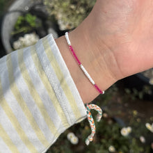 Load image into Gallery viewer, Hot pink smiley face bracelet
