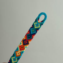 Load image into Gallery viewer, Multi coloured thread diamond bracelet
