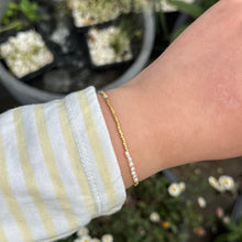Load image into Gallery viewer, Dainty freshwater pearl stacking bracelet
