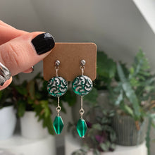 Load image into Gallery viewer, The Aaliyah dangle drop earrings in silver

